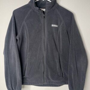 Columbia Benton Springs Charcoal Fleece Jacket Size PM Petite